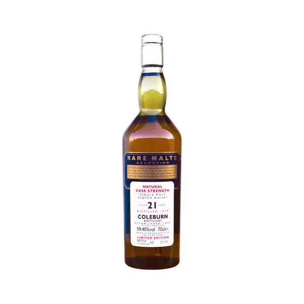 COLEBURN 1979 21 YEARS RARE MALT SELECTIONS NATURAL CASK STRENGTH